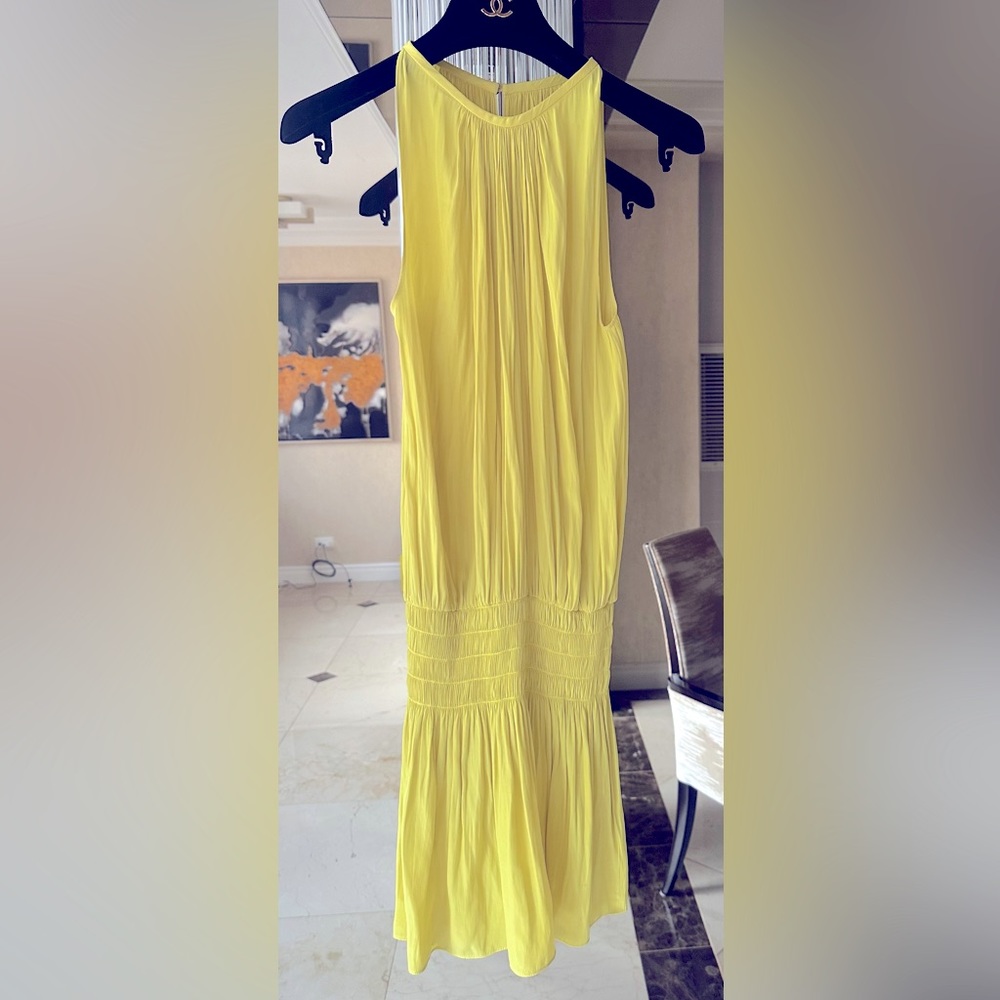Ramy Brook dress in lemon yellow